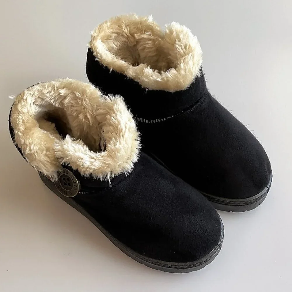 FAUX FUR BLACK BOOTS UNISEX